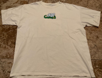 HUF MAGIC DRAGON GRAPHIC T-SHIRT ( MENS 2XL ) OFF WHITE SAIL PREOWNED