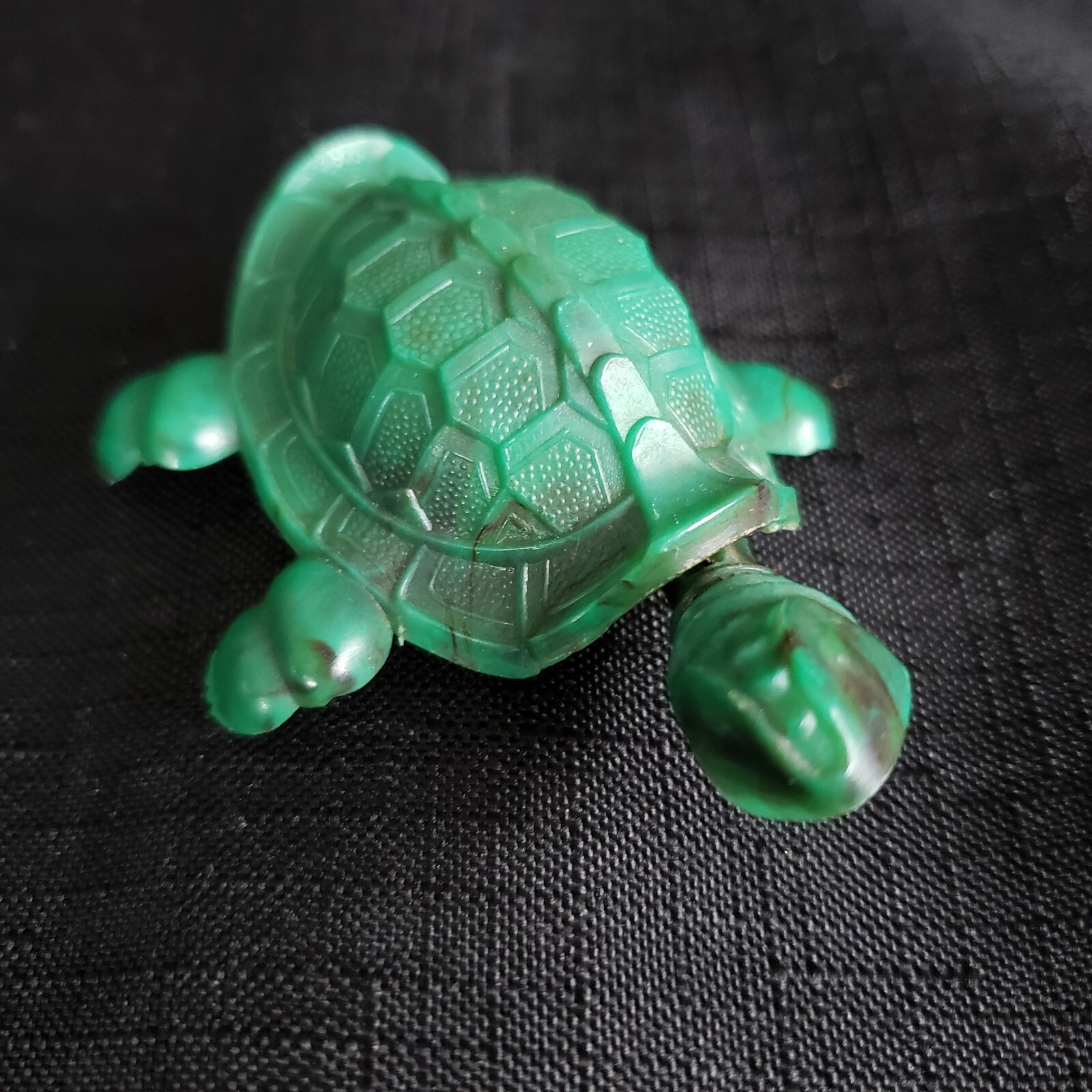 Vintage Bobble Head Turtle Breba Green Hard Plastic Nodder Toy S.A