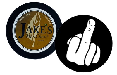 Jake's Mint Herbal Chew Licorice 1 Can & DC Crafts Can Cover