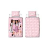 Barbie Figuren Einzelbettbezug Set Kinder Pink Wende BettwäSche