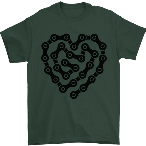 Camiseta de cadena corazón bicicleta ciclismo motociclista motocicleta para hombre 100% algodón - Imagen 92 de 100