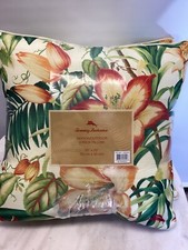 2pc Tommy Bahama TB Tropical Throw Pillows Indoor Outdoor Tropical 20"x20"