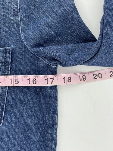 Chaqueta de Jean Express Botón Mameluco Pantalones Cortos Mujer Talla XS Azul Denim Manga Larga - Imagen 6 de 8