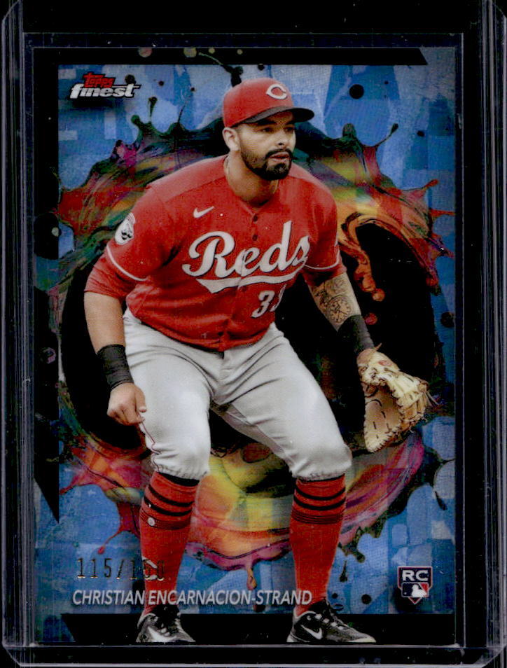 2024 Topps Finest Christian Encarnacion-Strand Sky Blue Refractor RC #/150 #257