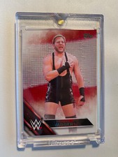 Jack Swagger 2016 Topps WWE Then Now For Blank Back Proof #124 Card 1/1 with COA