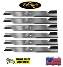 6 NEW HI HIGH LIFT LAWN MOWER BLADES FOR EVERRIDE 61" CUT 181026 