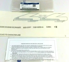 2000-2005 Ford Ranger 4x4 rear tailgate Transfer Decal silver YL5Z9942528AAB