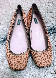 giraffe print flats
