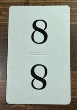 Vintage 1938 Parker Bros FLINCH Card Game Replacement Card Black / Blue 8