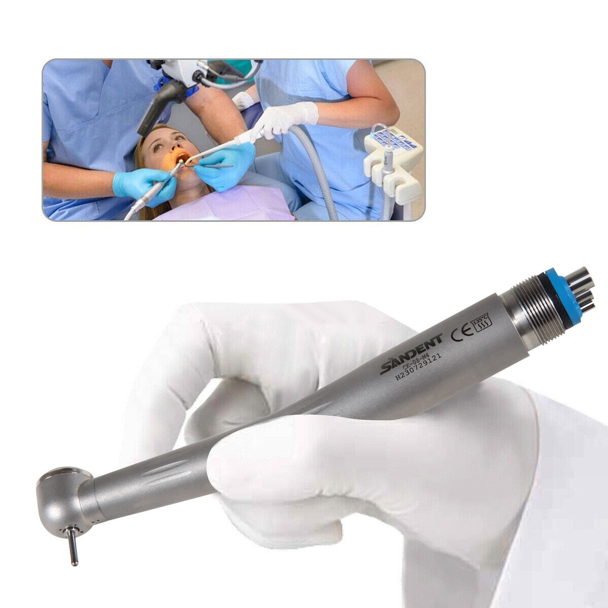 Dental Fiber Optic LED E-generator Fast High Speed Handpiece 2/4