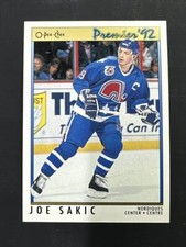 1992 O-Pee-Chee Premier Joe Sakic Nordiques Base Card 70