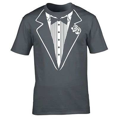 Smoking T-SHIRT Anzug Abschlussball Krawatte Hochzeit Fliege Kostüm Kostüm Geburtstag Mode Geschenk