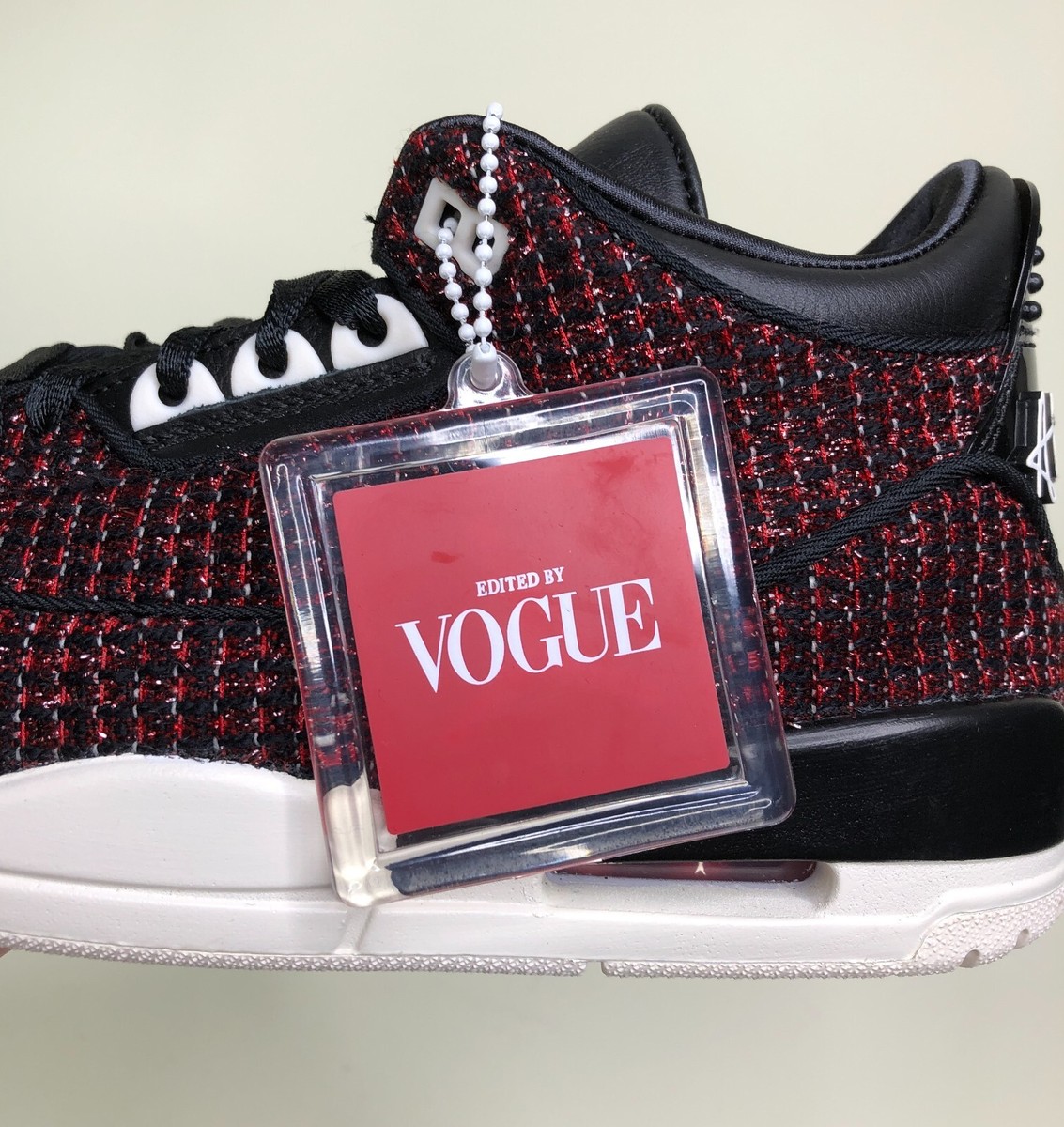 Nike Air Jordan 3 AWOK Vogue Red Sail Shoes Women's Size 7.5 Nike Air Jordan 3 AWOK Vogue Red Sail Shoes Women's Size 7.5