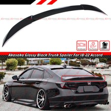 For 18-22 Honda Accord Jdm Akasaka Painted Gloss Black Pearl Trunk Spoiler Wing