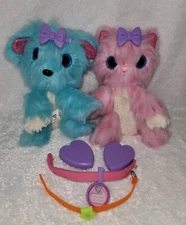 Moose 2017 Scruff a Luvs Blue & Pink Puppy Dog Kitty Cat Lot Rescue Animal Plush