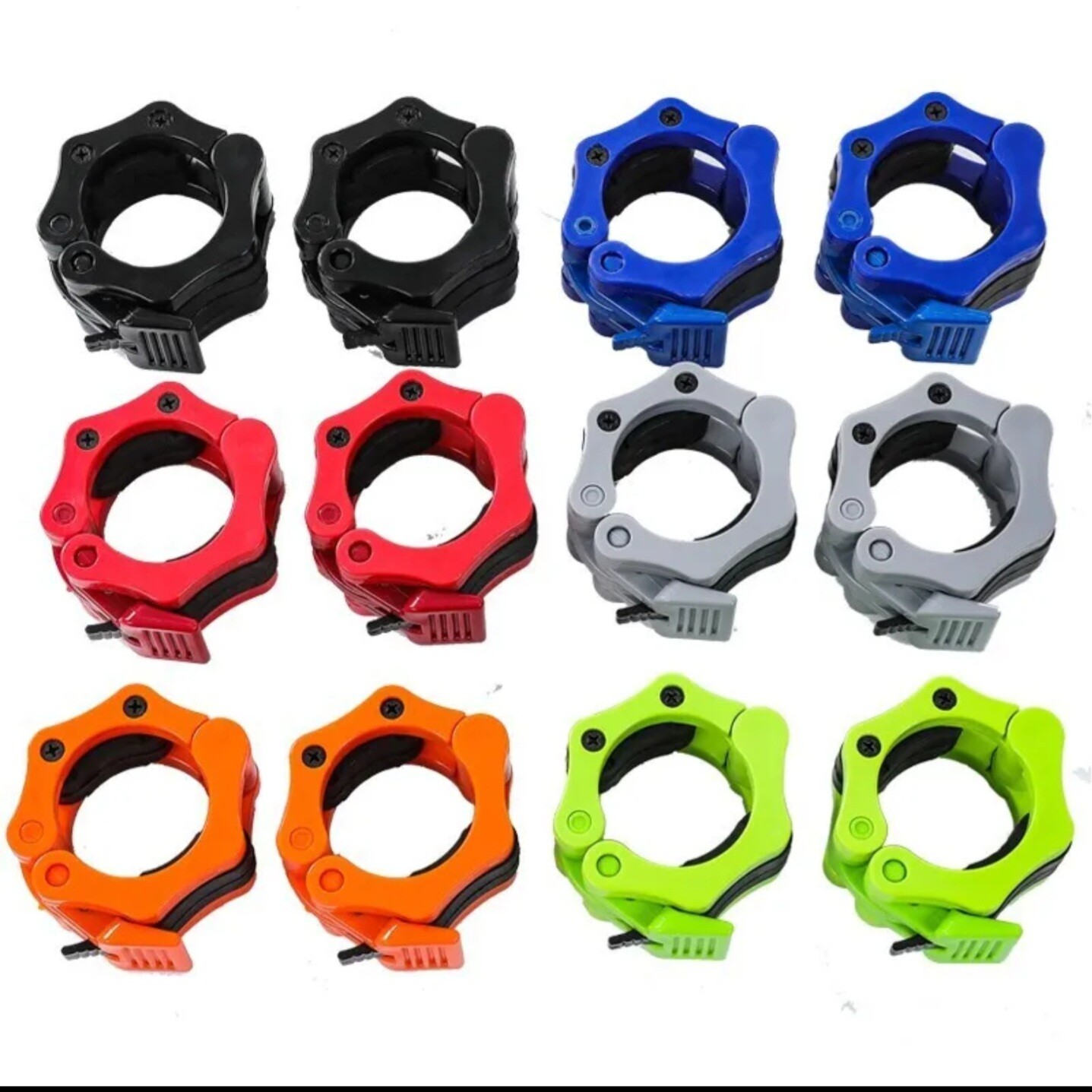 Barbell Clips Clamps Lock Clip Quick Release Bar Weigh 2inch 1 Pair