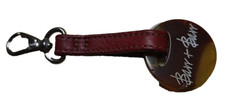Barr Barr New York Leather Keychain Medallion 4"