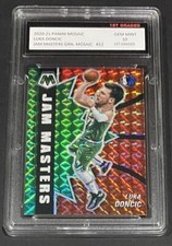 2020-21 PANINI MOSAIC LUKA DONCIC 1ST GRADED 10 JAM MASTERS GREEN PRIZM #12 SP