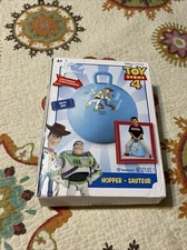 Toy Story 4 Kids Hopper Ball With Handle Blue Buzz and Woody Disney Pixar NEW