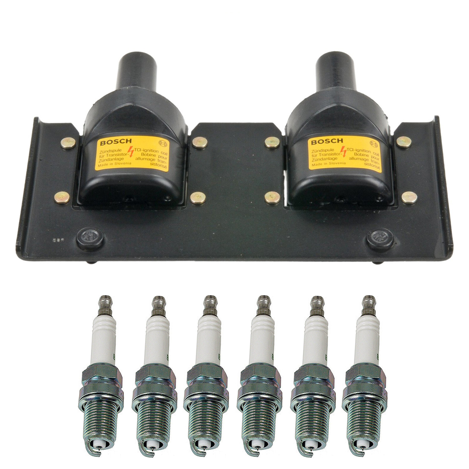 Bosch Ignition Coil NGK 6 Standard Spark Plug Kit For 911 NSX A6 Stealth H6 V6