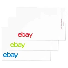 100 eBay-Branded Shipping Polymailer Red Green & Blue 10" x 12.5" (no padding)