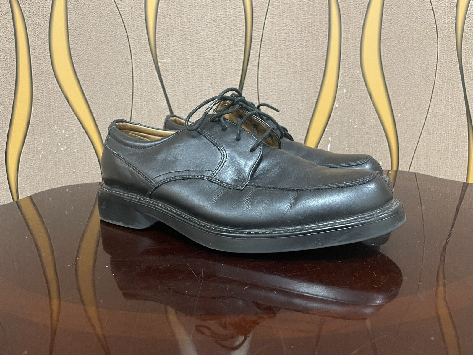 SAOLA Scarpe eleganti Oxford nere Croft & Barrow Ortholite Algonquin taglia: 10 (A327)