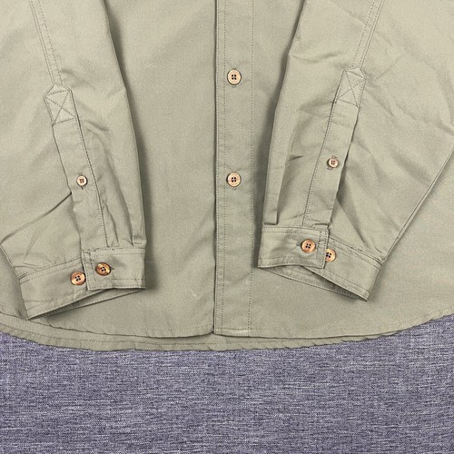 Camisa con botones Gander Mountain para hombre manga larga pesca poliéster X-grande verde - Imagen 4 de 24
