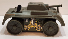 Vintage 50's Marx Army Wind Up Tank Toy Tin and Plastic
