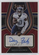 2021 Panini Select Rookie Signatures Maroon Prizm 56/60 Dez Fitzpatrick Auto 0b2