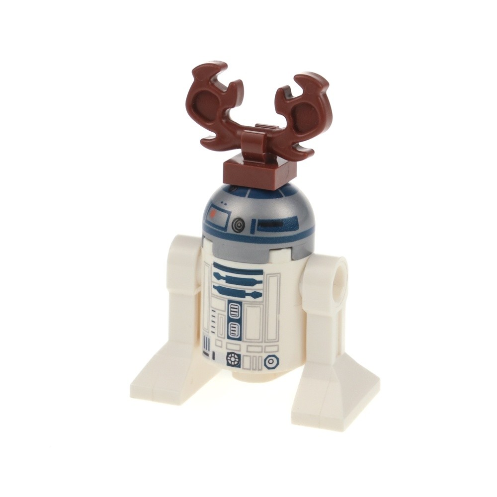 1x LEGO Star Wars Minifigure Droid R2-D2 Reindeer White Gray 75097 sw0679