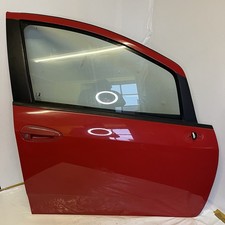 Fiat Grande Punto Driver Side Door Red 176/A 2006–2014 Complete (No Mirror) OEM