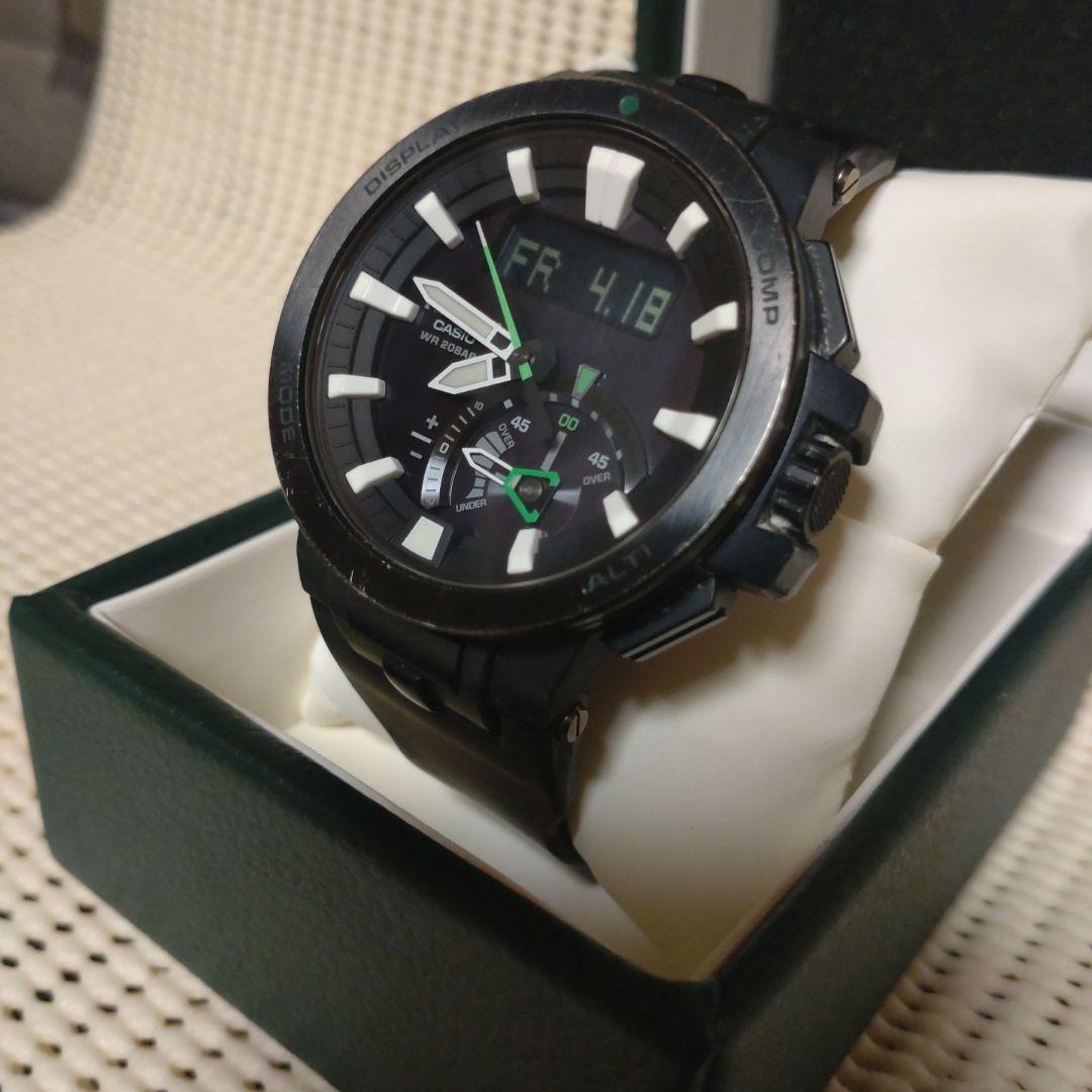 CASIO PRO TREK PRW-7000-1AJF 未使用 Casio Pro Trek PRW-7000-1AJF Men's Black Watch for sale