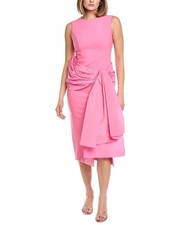 Carolina Herrera Solid Silk-Blend Column Dress Women's