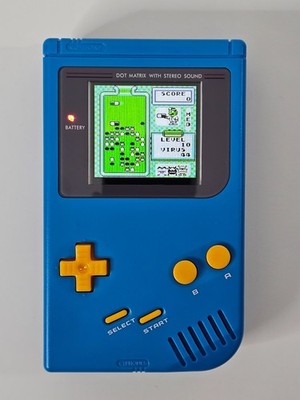 Custom Nintendo Game Boy DMG-01 - V5 IPS Backlit Screen - Cleaned & Serviced