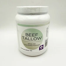 MD Life Beef Tallow 100% Grass Fed Finished for Cooking Baking 2 Lbs Exp 6/28