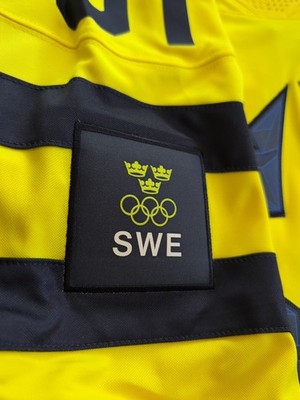 NWT Leo Carlsson Team Sweden 2026 Winter Olympics IIHF Nike Jersey