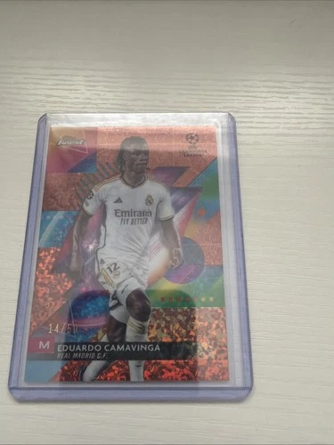 2023-24 Topps Uefa Competitions - Eduardo Camavinga Rose Gold Mini-Diamond /50