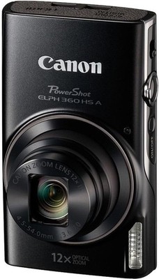Canon PowerShot ELPH 360 HS A 20.2 MP Digital Camera - Black (open box new)