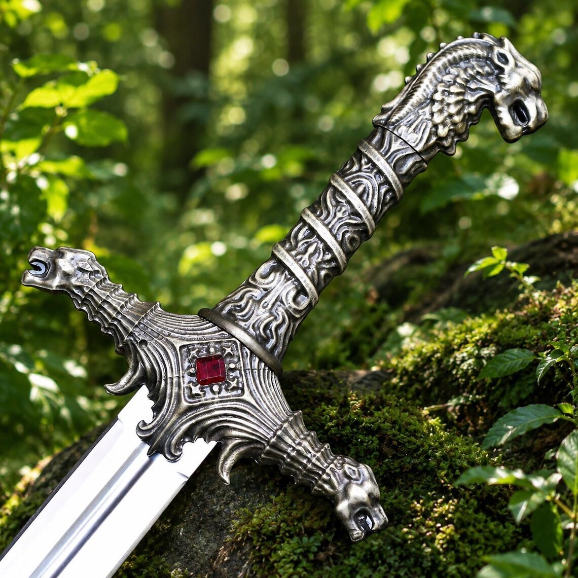42" Game of Thrones Oathkeeper Sword Replica Fantasy Prop Longsword Display