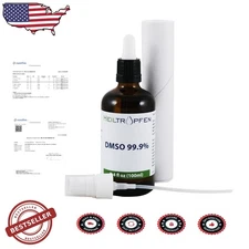 DMSO 100ml Dimethyl Sulfoxide - Pharma Grade, High Purity, Low Odor