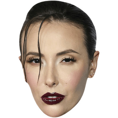 Casey Calvert (Lipstick) Celebrity Mask, Flat Card Face, Fancy Dress Mask