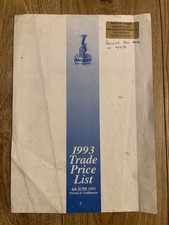 Raleigh Dealer 1993 Cycle Trade Price list Vintage Mountain Bike MTB M-Trax 