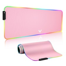 Extra Large RGB Gaming Mouse Pad-14 Light Modes, Extended Soft LED Mouse Pad,...