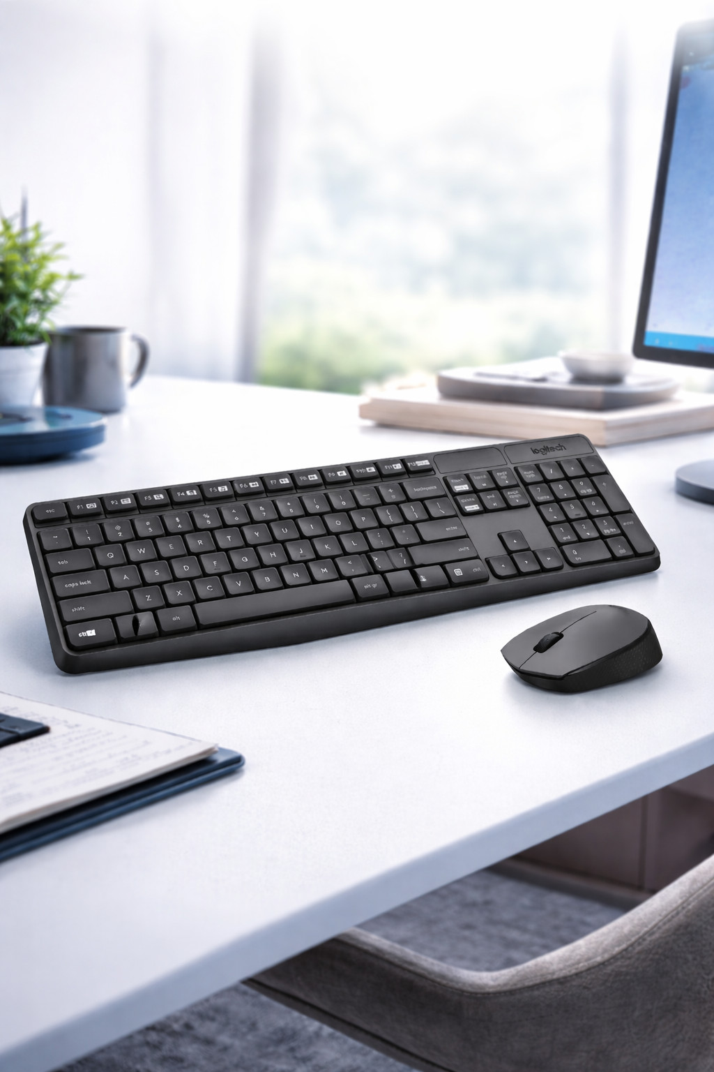 Logitech - MK235 Wireless Membrane Keyboard and Optical Mous