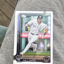 Topps 2025 Series 2 Sam Hilliard Colorado Rockies #627 Rookie Baseball Card. rookie card picture