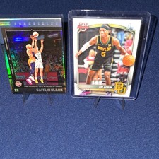 Panini Chronicles 2024 Caitlin Clark/Obi Agbim 2-Card Lot Fever/Baylor #9