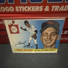 1955 Topps Fred Marsh #13 Baltimore Orioles MLB Baseball Card Original Base Set