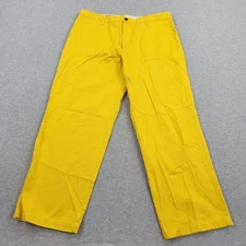 LSU Tigers Dockers Pants Mens 36x30 Yellow Chino Pleated meas 36x29 Geaux