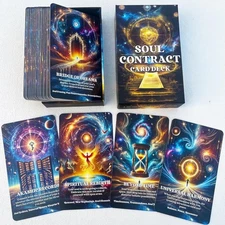 Soul Contract Oracle Cards, Spiritual Oracle Deck, Oracle Cards for Beginners
