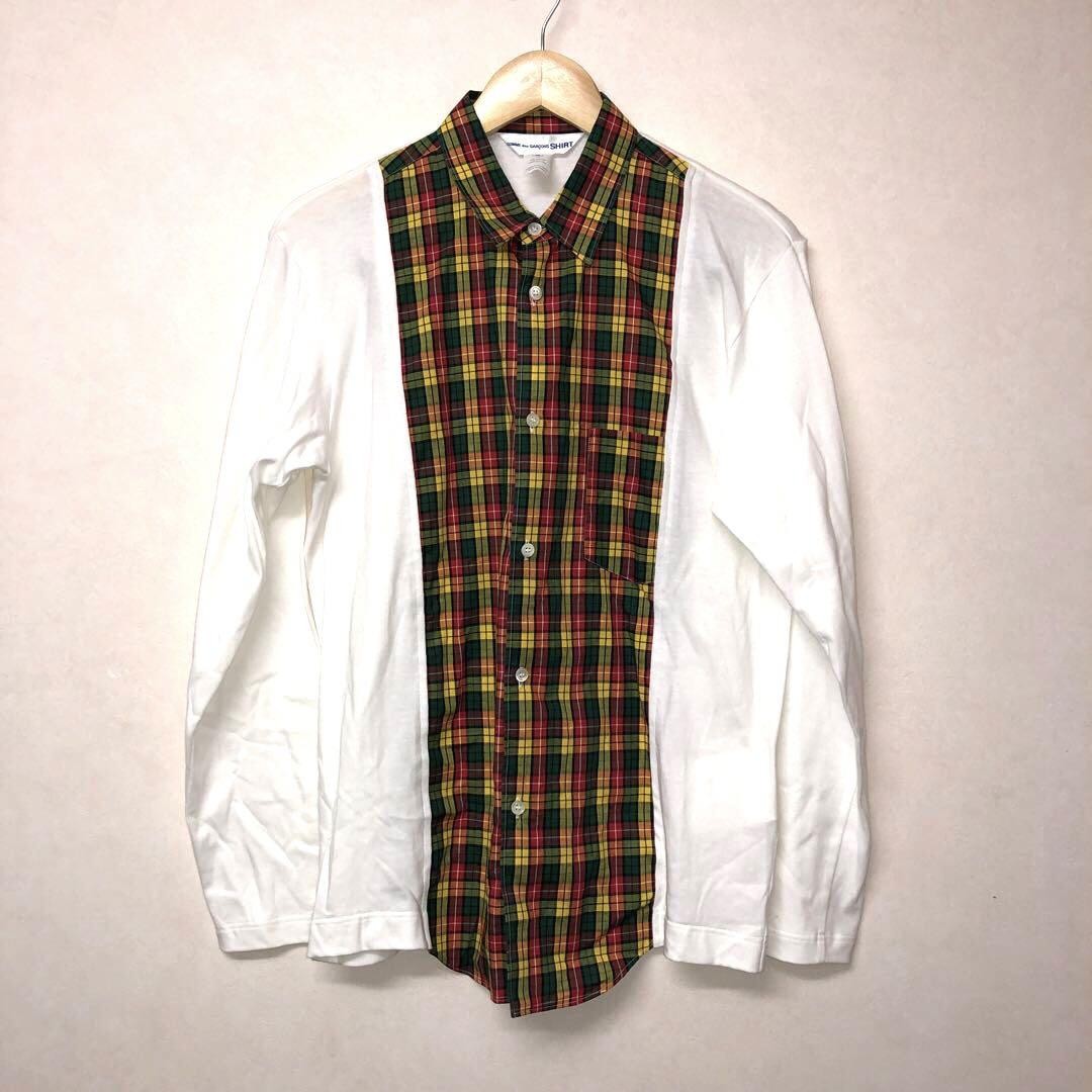 USED COMME DES GARCONS SWITCHING CHECK SHIRT GOOD M-95B2